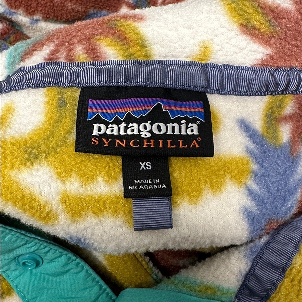 Patagonia Lightweight Synchilla Snap-T Fleece Pullover Tree Connection Teal XS - Picture 7 of 9